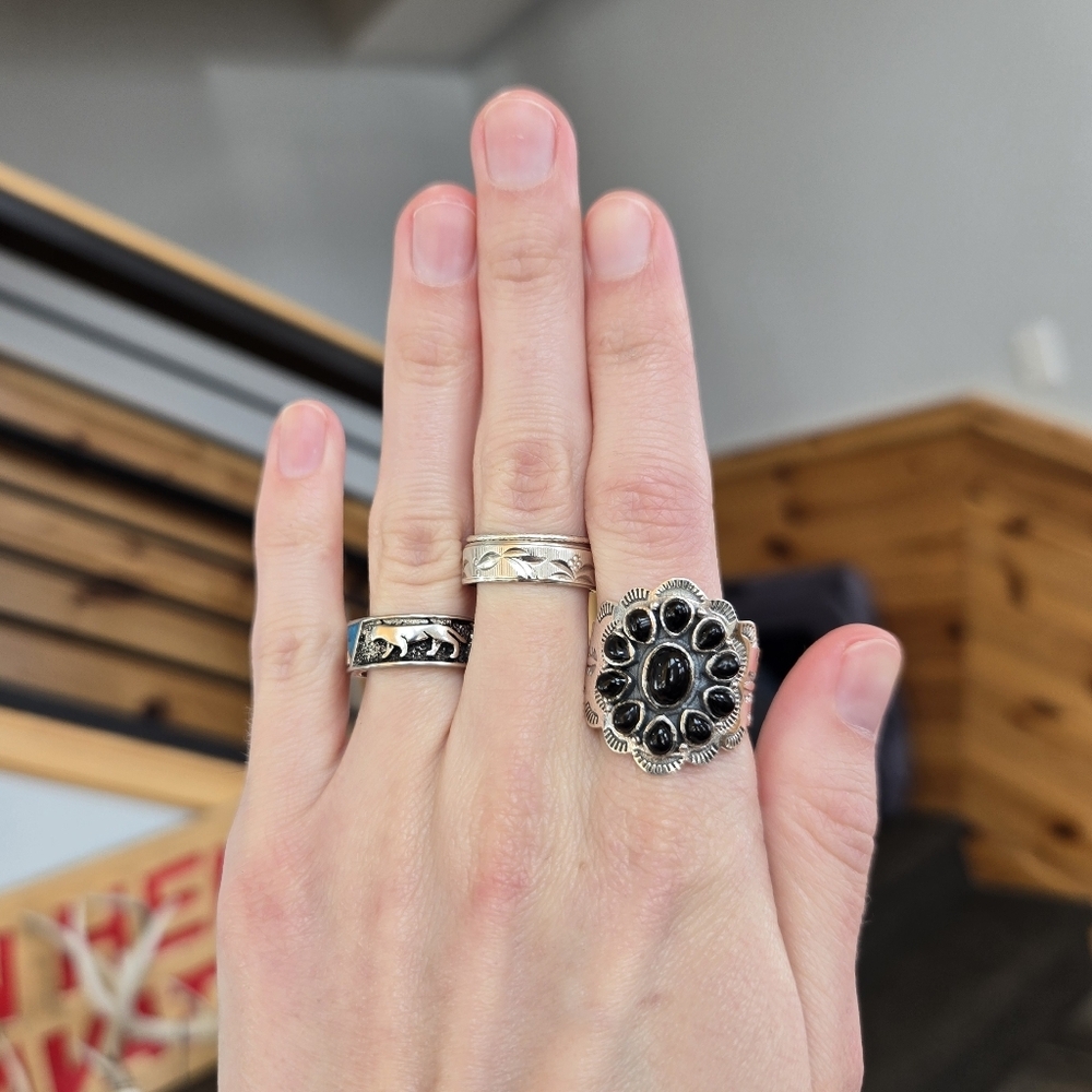 Black Onyx Sterling Ring